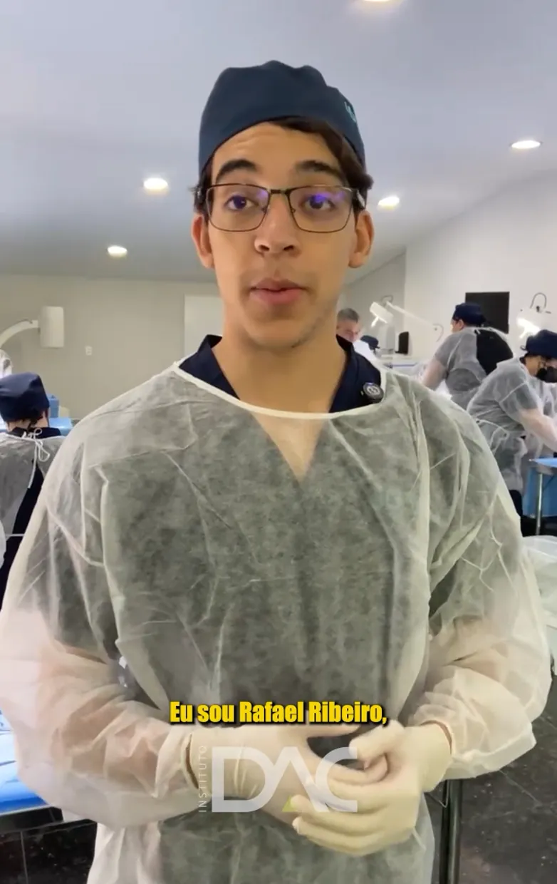 Rafael Ribeiro durante depoimento no Instituto DAC